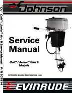 1987 Johnson/Evinrude "CU" Colt/Junior thru 8HP models Service Manual, P/N 507614
