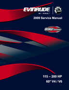 2009 Evinrude E-TEC 115, 130, 150, 175, 200 HP 60° V Service Manual P/N 5007814