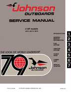 4HP 1979 4RL79 Johnson outboard motor Service Manual