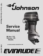 155HP 1989 155WTXZ Johnson/Evinrude outboard motor Service Manual