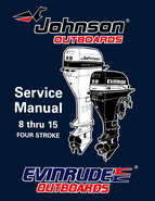 1996 Johnson/Evinrude Outboards 8 thru 15 Four-Stroke Service Repair Manual P/N 507121
