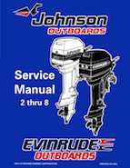 1998 Johnson Evinrude "EC" 2 thru 8 Service Manual, P/N 520202