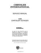 1998 Chrysler Voyager Factory Service Manual