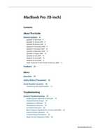 MacBook Pro 13 inch 2009-2010 Technician Guide