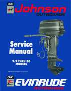 1990 Johnson Evinrude ES 9.9 thru 30 Service Manual, P/N 507871