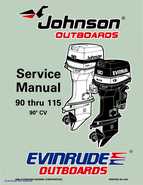 1997 Johnson Evinrude EU 90 thru 115 90 CV Service Repair Manual, P/N 507267