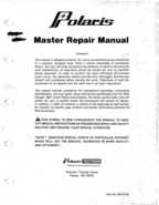 1972-1981 Polaris Snowmobiles Master Repair Manual