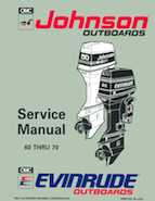 70HP 1993 J70TLET Johnson outboard motor Service Manual